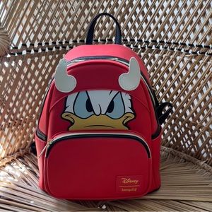 Loungefly Devil Donald Duck Halloween Bag Backpack Disney Disneyland Walt World
